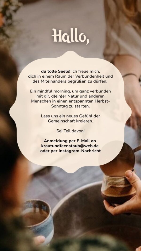 MINDFUL CACAO MORNING: Kakao Mischa Gathering am 09.11.2025 in WEIDEN