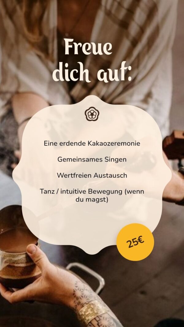 MINDFUL CACAO MORNING: Kakao Mischa Gathering am 09.11.2025 in WEIDEN