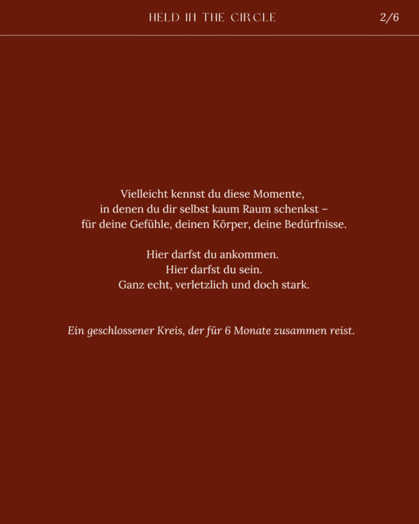 AUSGEBUCHT: Held in the Circle - deine Frauenkreis-Reise im ersten Halbjahr 2026