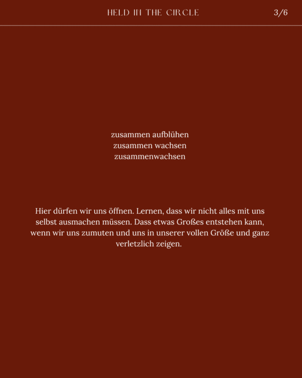 AUSGEBUCHT: Held in the Circle - deine Frauenkreis-Reise im ersten Halbjahr 2026